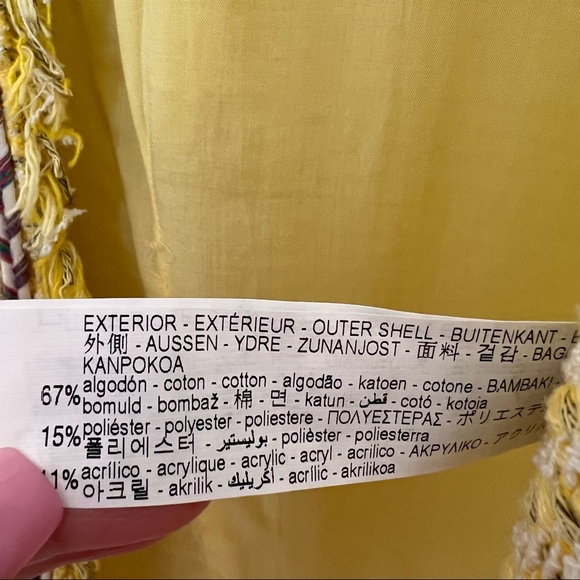 Zara tweed blazer cardigan - Picture 3 of 3